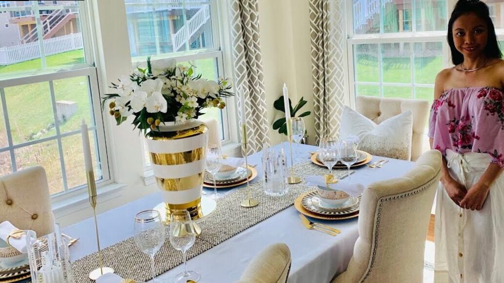 A woman table for an elegant decor