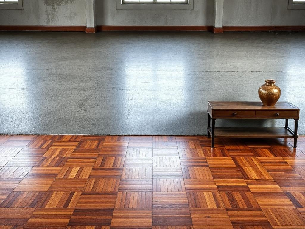 Waxed concrete or parquet: what to choose?