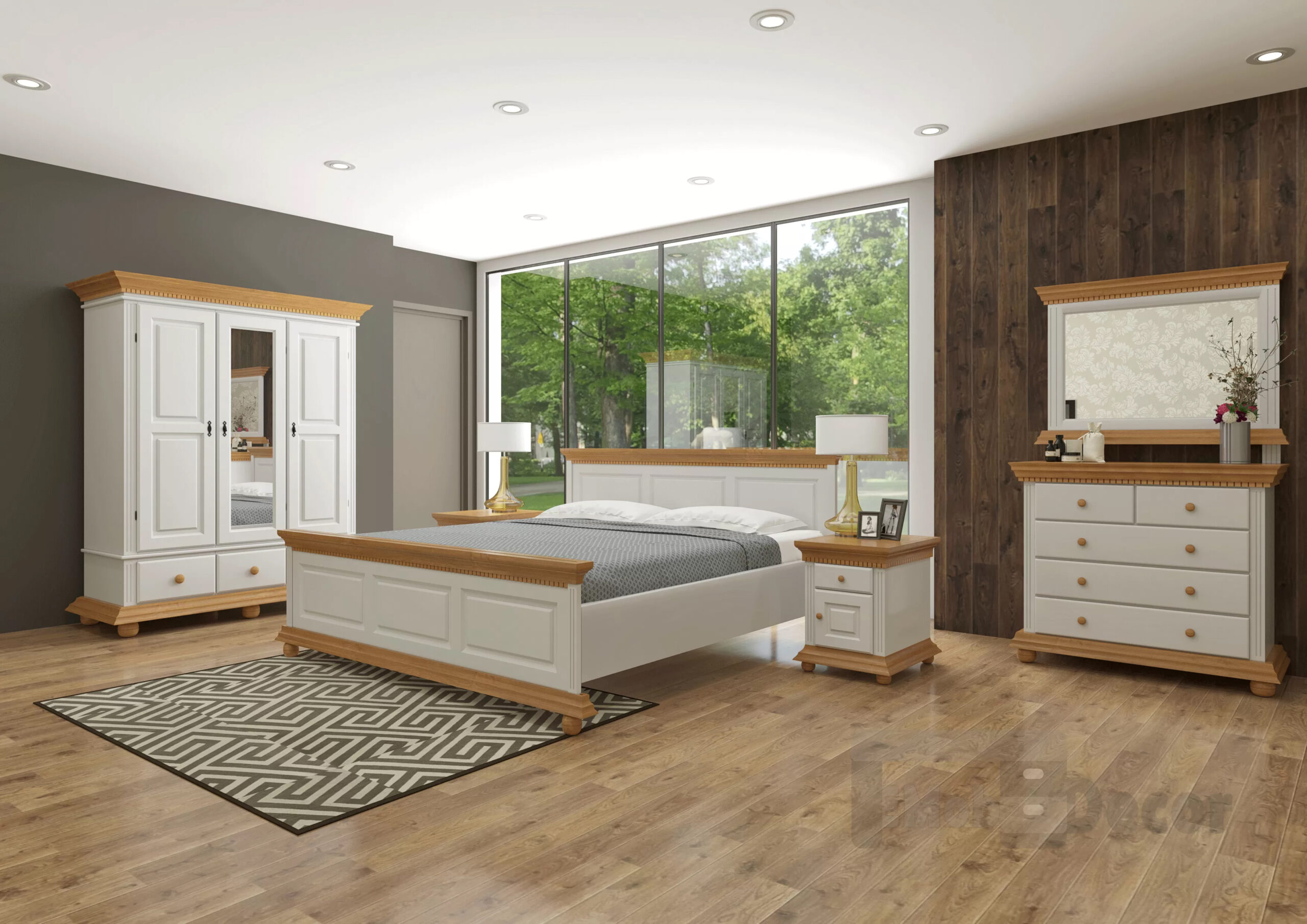 Add heat and authenticity to the bedroom with solid wood!